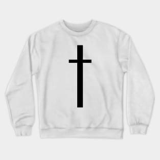 Black Cross Crewneck Sweatshirt